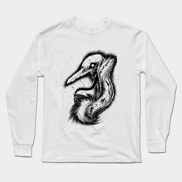 Raven Creature Long Sleeve T-Shirt by TheDragonLady23